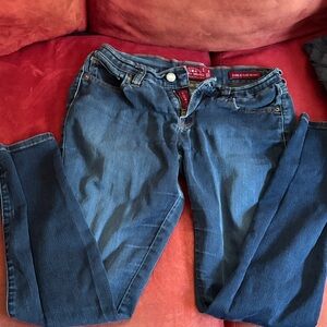Lucky Brand Women's Dark Blue Charlie Super Skinny Jeans 0/25 29”